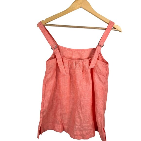 Athleta Voyager Linen Tank Top Size XXS Pink relaxed coastal beach - Picture 3 of 6